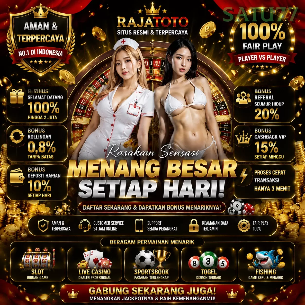 Slot Gacor idsatu77 Setiap Hari